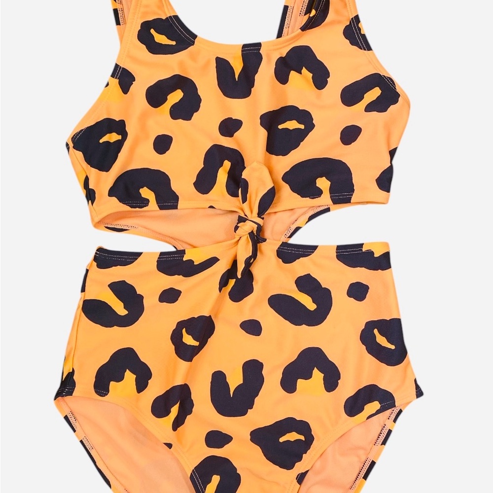 Art Class Orange and Purple Swimsuit